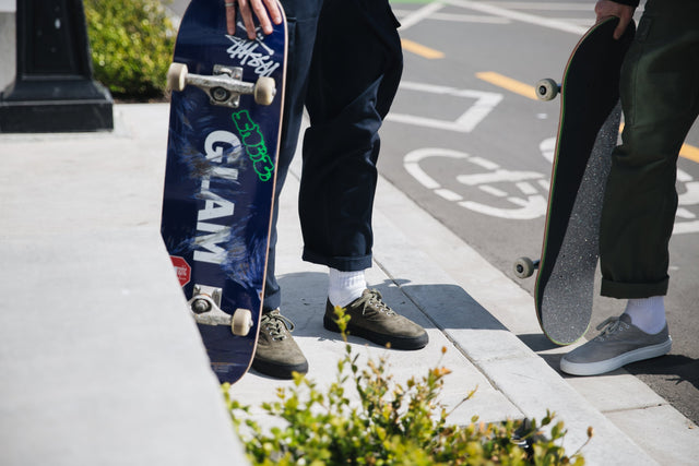 Deck Shoe Olive & Grey Hyperlapse - VIBERG
