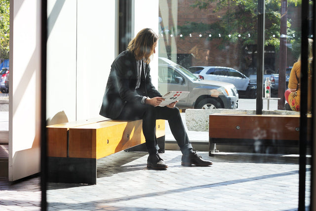 Derby Shoe in Grey Calf - VIBERG
