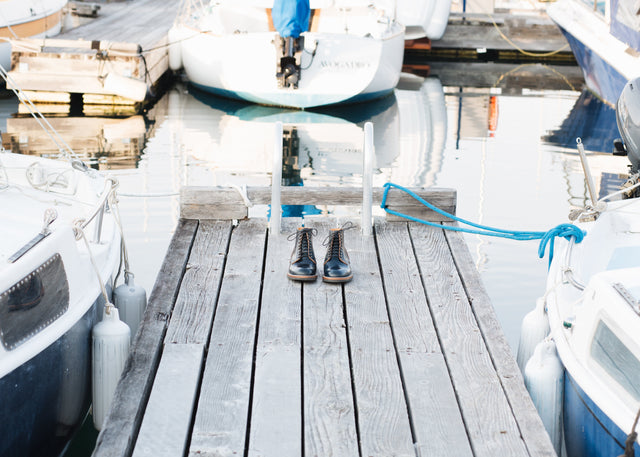 Service Boot Intense Blue Shell Cordovan - VIBERG