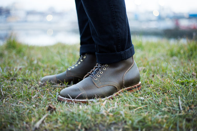 Service Boot Olive Waxed Flesh - VIBERG