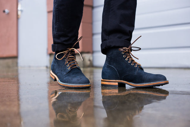 Service Boot Petrol Chamois Roughout - VIBERG