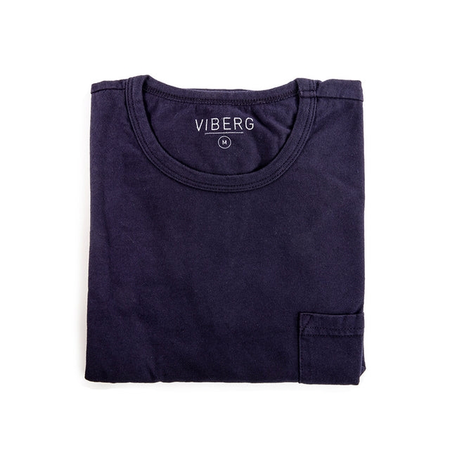 Pocket T-Shirt Navy - VIBERG