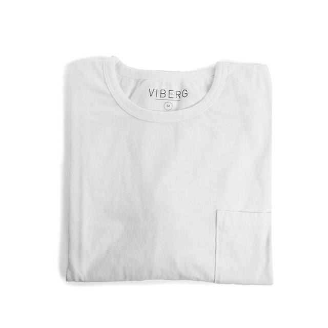 Pocket T-Shirt White - VIBERG