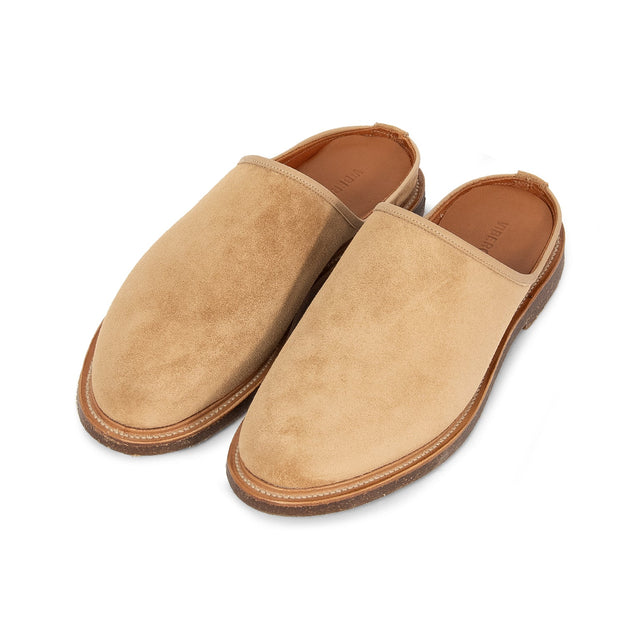 Mule - Peanut Papillon Calf Suede - VIBERG