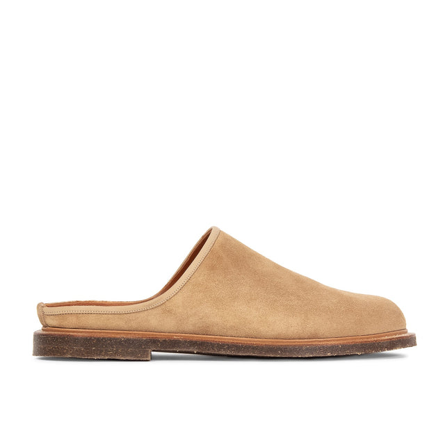 Mule - Peanut Papillon Calf Suede - VIBERG