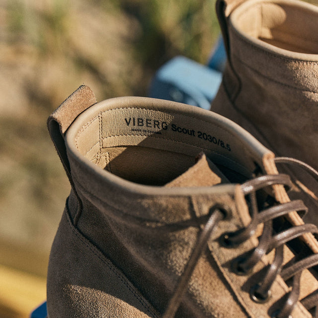 Scout - Peanut Papillon Calf Suede - VIBERG