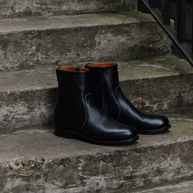 Side Zip - Black Alcazar - VIBERG