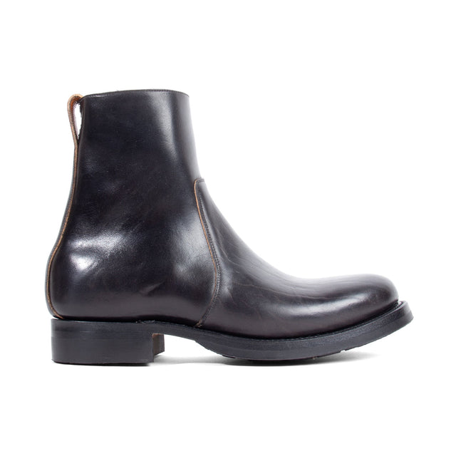 Side Zip - Black Teacore Vacchetta Lucida - VIBERG