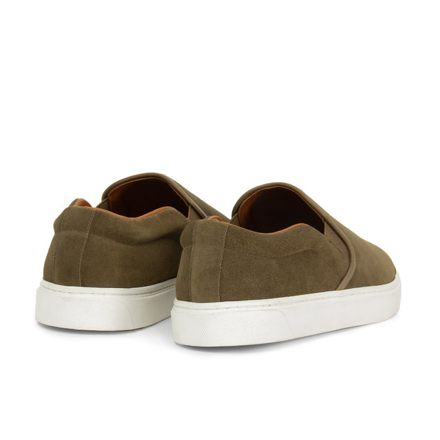 Slip On - Avocado Janus Calf Suede - VIBERG