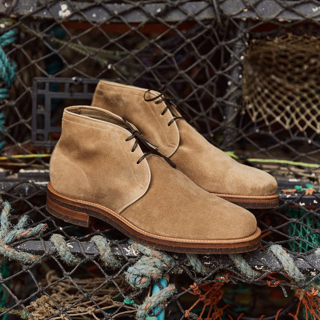 Uplands - Peanut Papillon Calf Suede - VIBERG