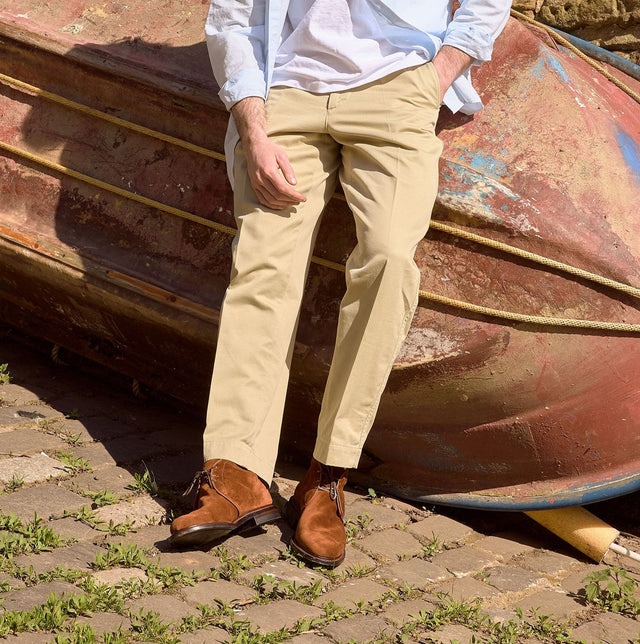 Uplands - Polo Brown Janus Calf Suede - VIBERG
