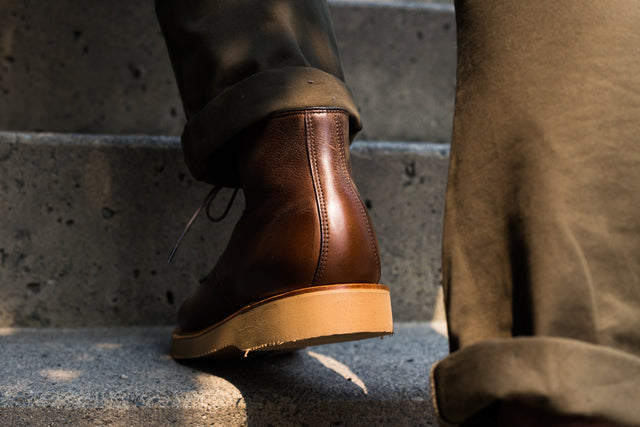 Derby Boot Brown Oiled Calf