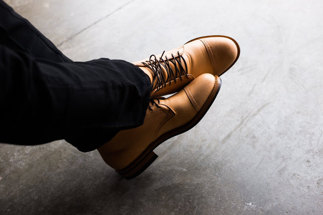 Derby Boot Natural Horsehide