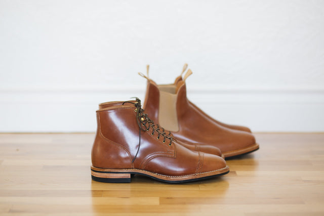 Service Boot & Chelsea Natural Shell Cordovan