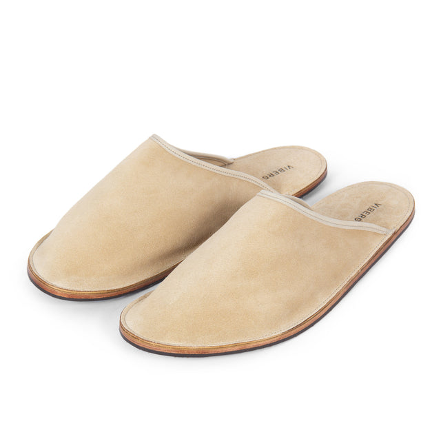 Slide - Desert Sand Janus Calf Suede