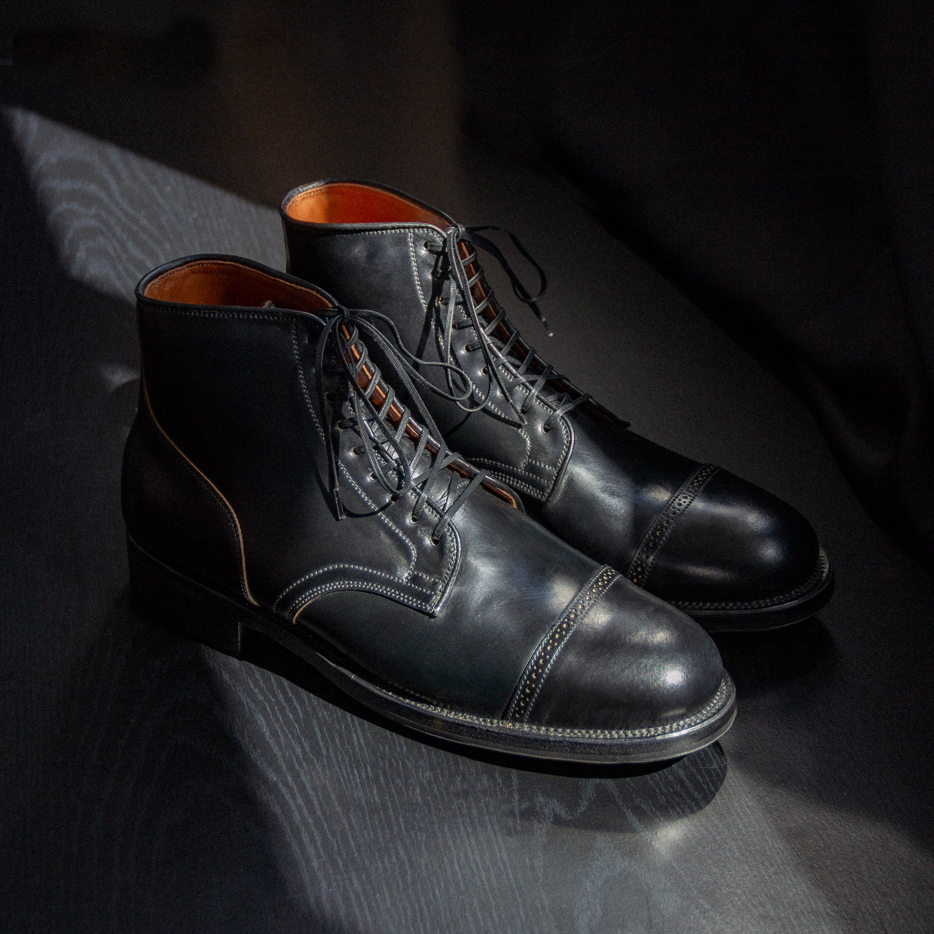 Viberg black sale shell cordovan