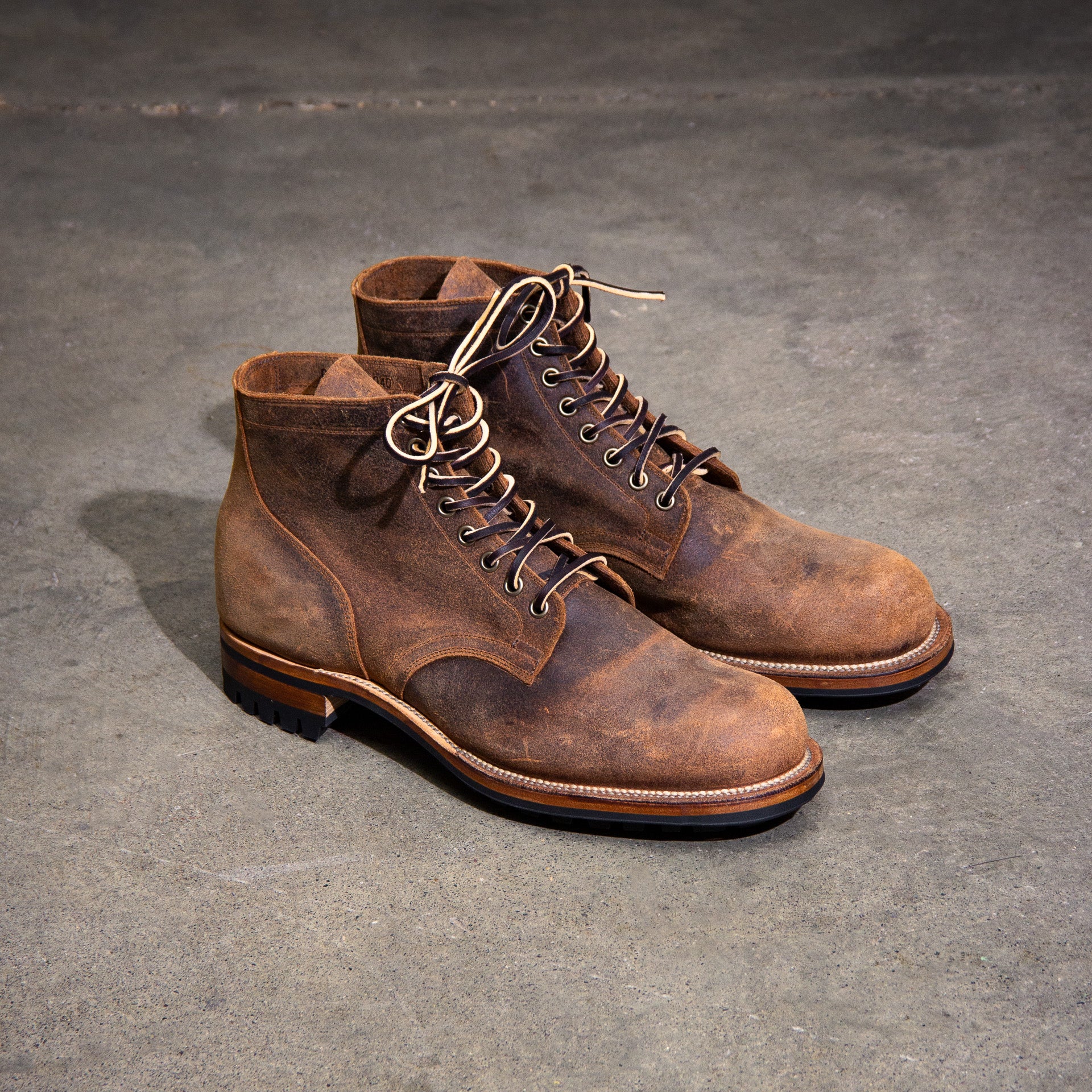 Viberg roughout outlet service boots