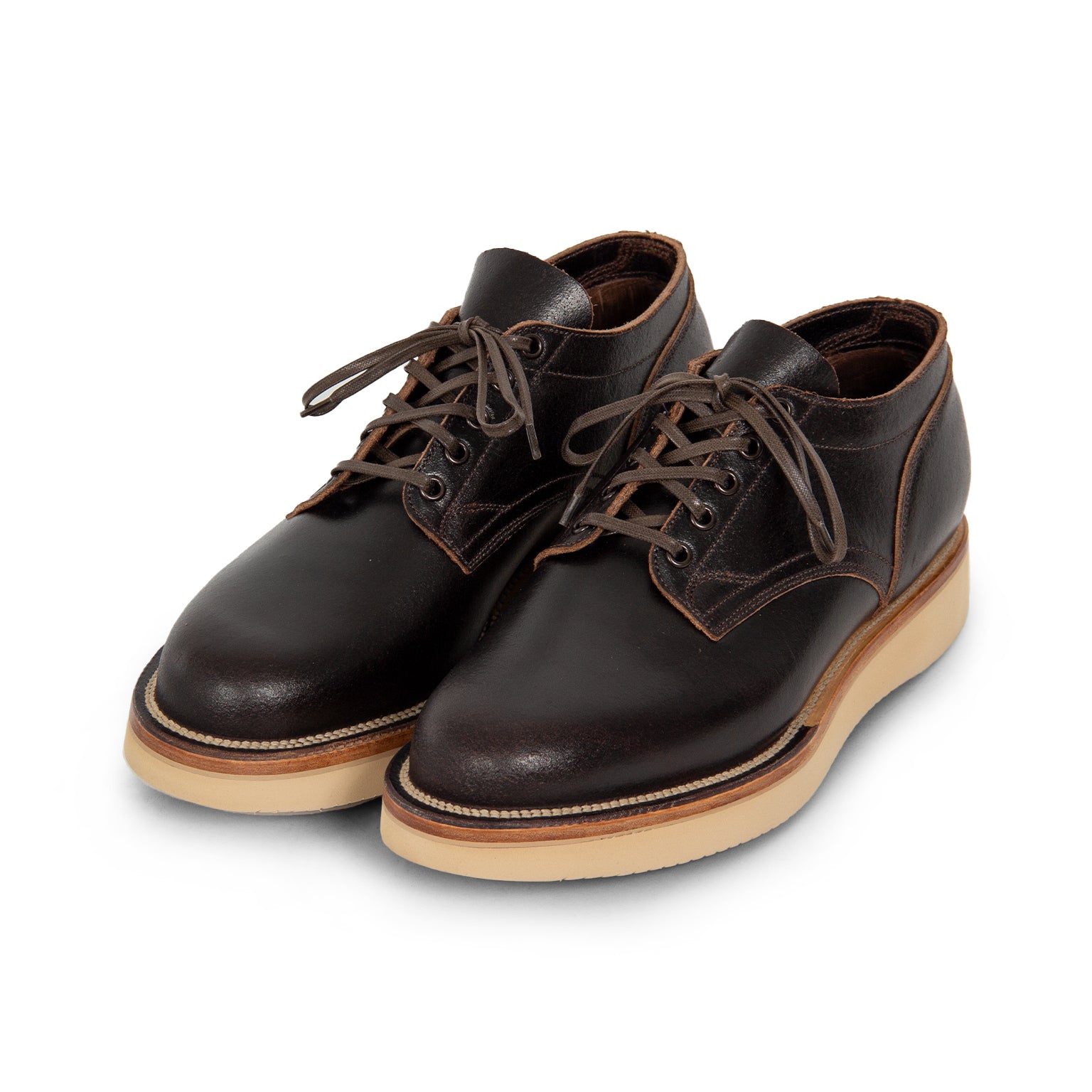 145 Oxford - Brown Waxed Flesh