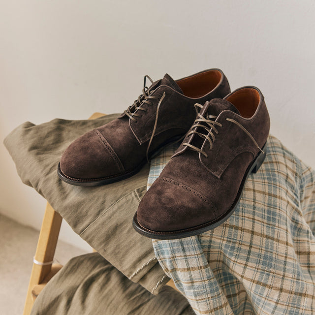 Navvy Cut Shoe BCT - Dark Chocolate Janus Suede