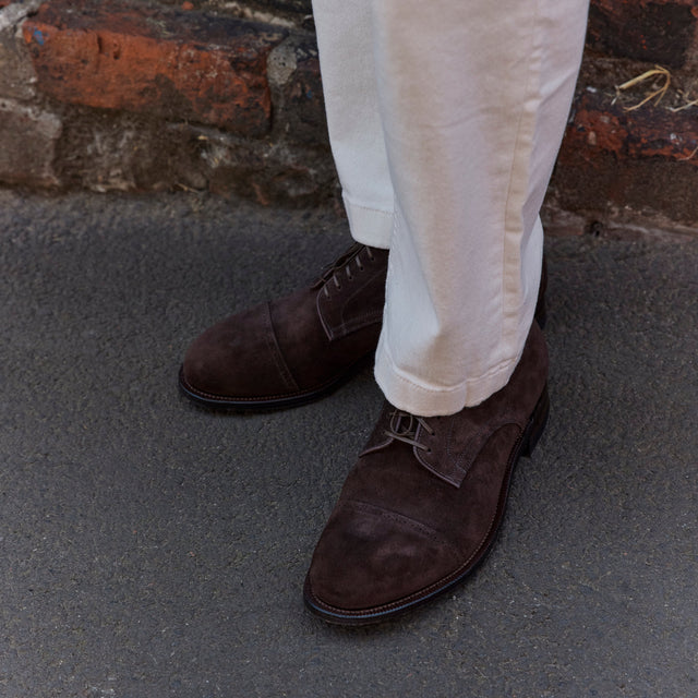 Navvy Cut Shoe BCT - Dark Chocolate Janus Suede