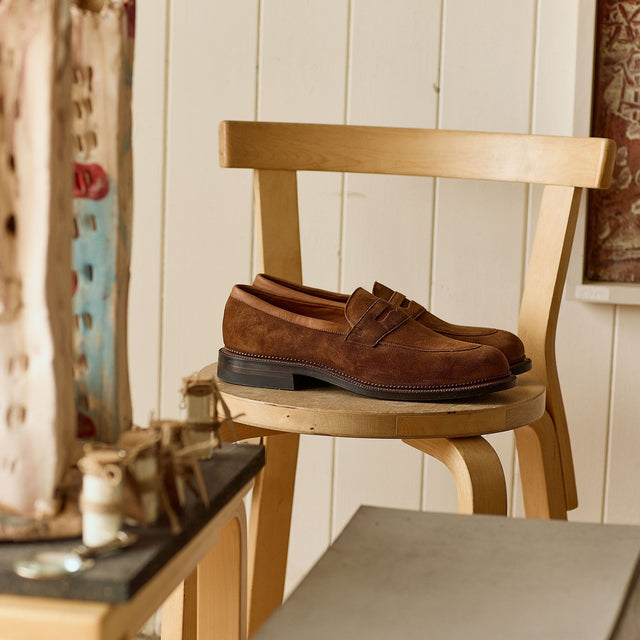 Bristol - Chestnut Janus Calf Suede - VIBERG