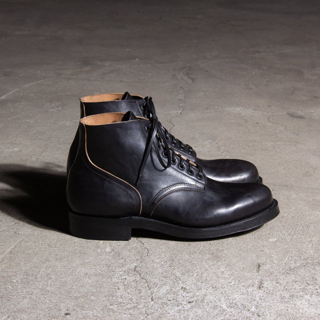 N1 Boot - Black Teacore Vacchetta Lucida - VIBERG