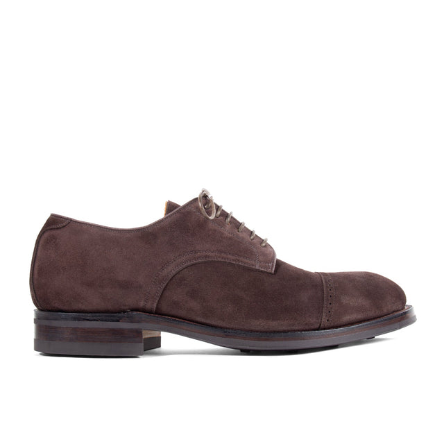 Navvy Cut Shoe BCT - Dark Chocolate Janus Suede - VIBERG