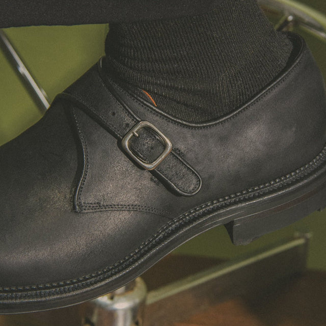 Regent Shoe - Black Waxy Commander - VIBERG