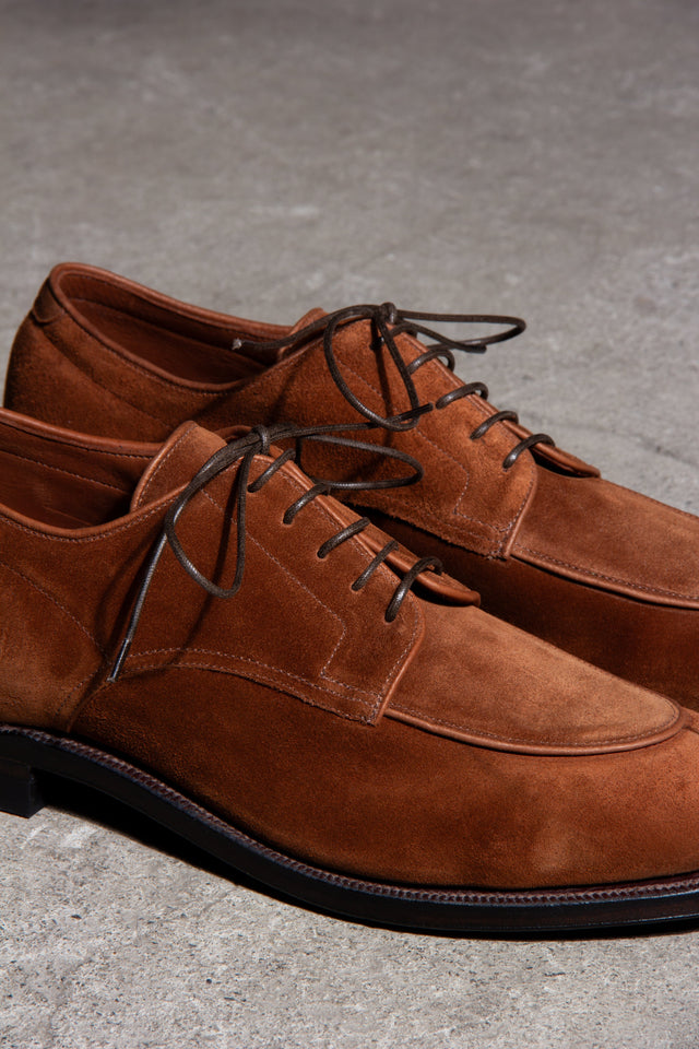 Savoy - Polo Brown Janus Calf Suede - VIBERG