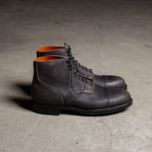 Service Boot® BCT - Black Washed Waxed Flesh - VIBERG
