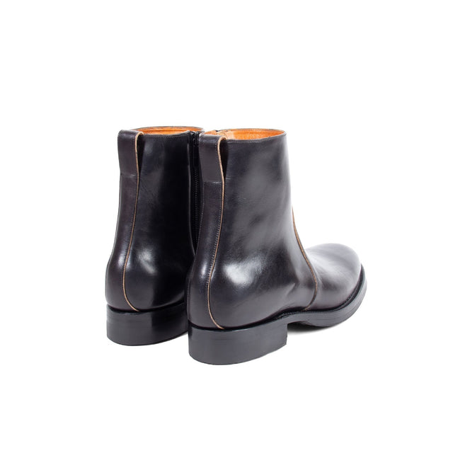 Side Zip - Black Teacore Vacchetta Lucida - VIBERG