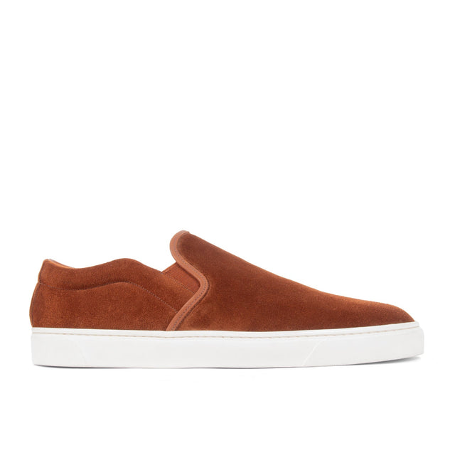 Slip On - Polo Brown Janus Calf Suede - VIBERG