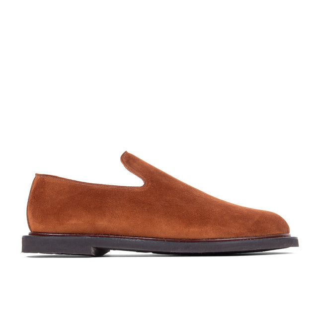 Slipper - Polo Brown Janus Calf Suede - VIBERG