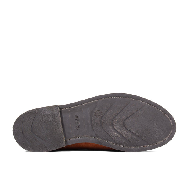 Slipper - Polo Brown Janus Calf Suede - VIBERG
