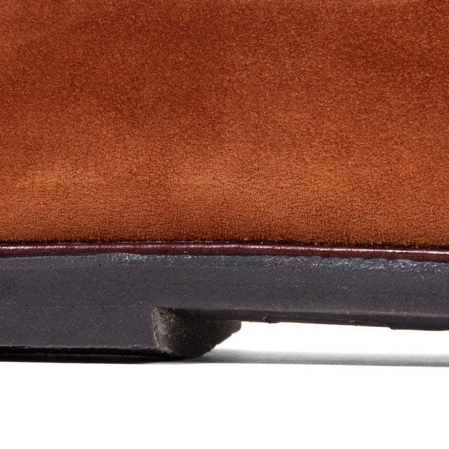 Slipper - Polo Brown Janus Calf Suede - VIBERG
