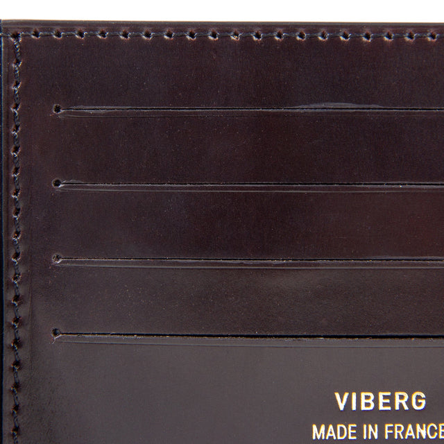 Viberg Billfold - Dark Cognac Shell Cordovan - VIBERG
