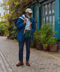 Viberg x Garmsville Brogue Navvy Boot™ in Parisian Brown Janus Suede - VIBERG