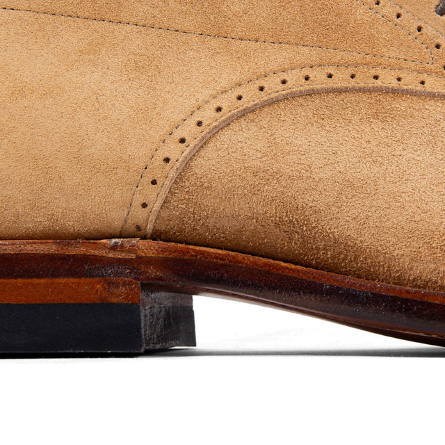Viberg x Garmsville Brogue Navvy Boot™ in Peanut Papillon - VIBERG